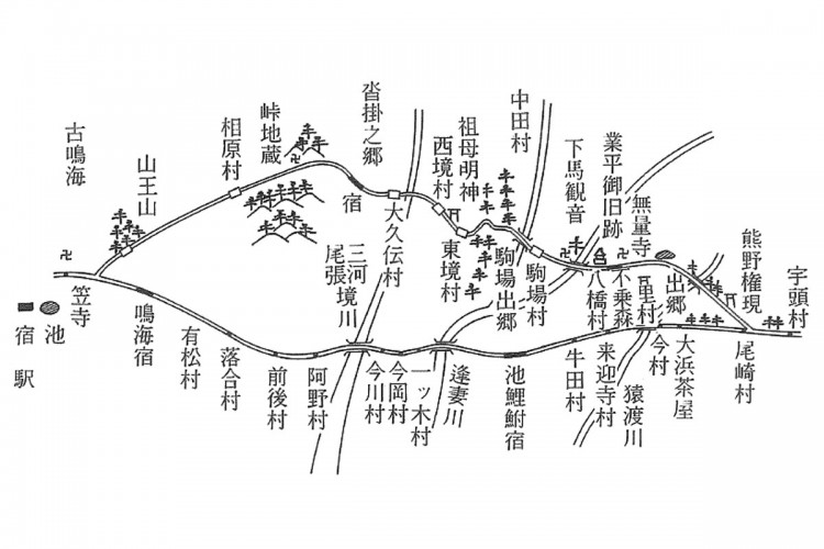 「鎌倉街道と東海道」（『刈谷市史』1巻、p.343）