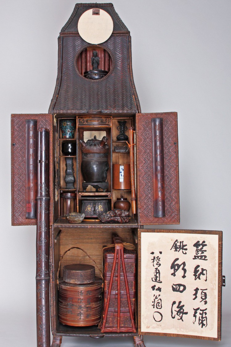 愛知県指定文化財「竹製笈」無量壽寺蔵